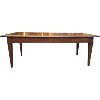 Large antique Piedmontese table with spindle legs