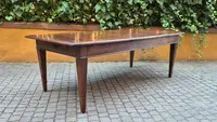 Large antique Piedmontese table with spindle legs