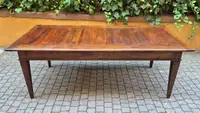 Large antique Piedmontese table with spindle legs