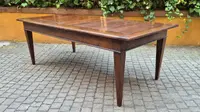 Large antique Piedmontese table with spindle legs