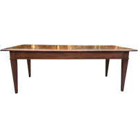 Large antique Piedmontese table with spindle legs