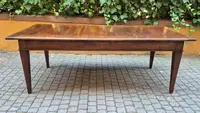 Large antique Piedmontese table with spindle legs