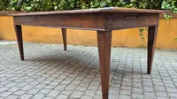 Large antique Piedmontese table with spindle legs