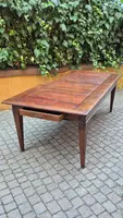Large antique Piedmontese table with spindle legs