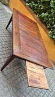 Large antique Piedmontese table with spindle legs