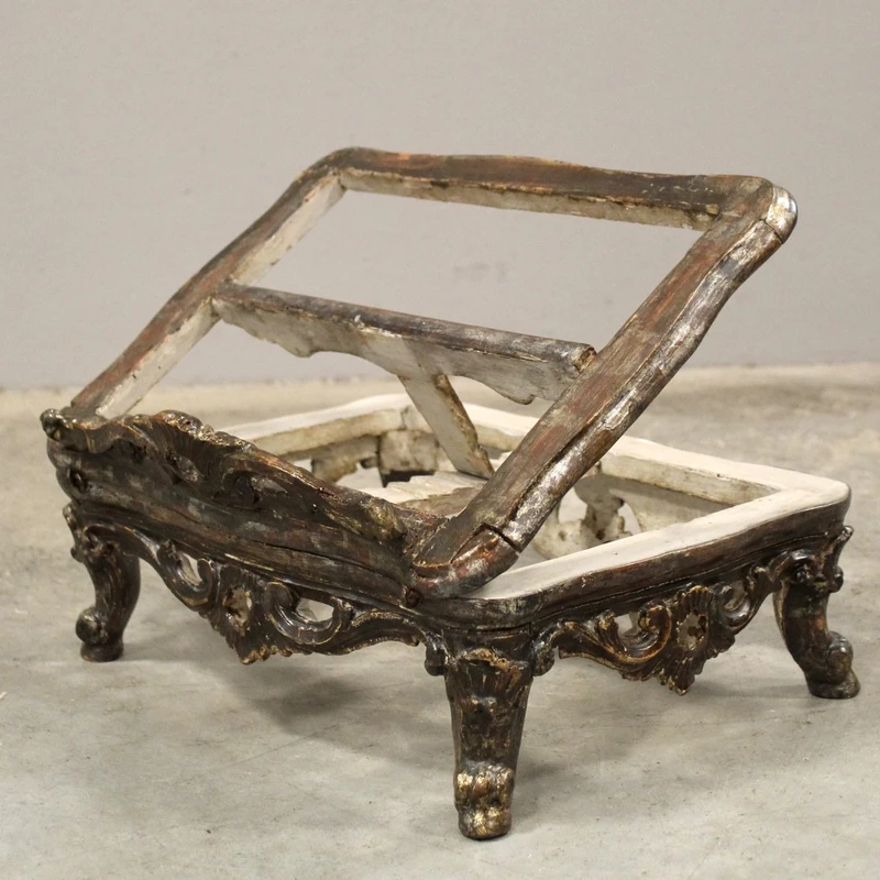 Antique Louis XV tabletop music stand in lacquered wood, 18th century