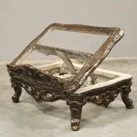 Antique Louis XV tabletop music stand in lacquered wood, 18th century