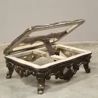Antique Louis XV tabletop music stand in lacquered wood, 18th century