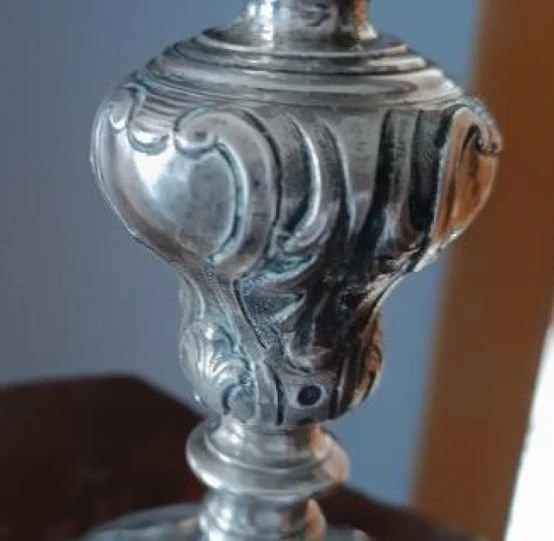 Antique silver chalice with Italian manufacturer's marks, 18th century