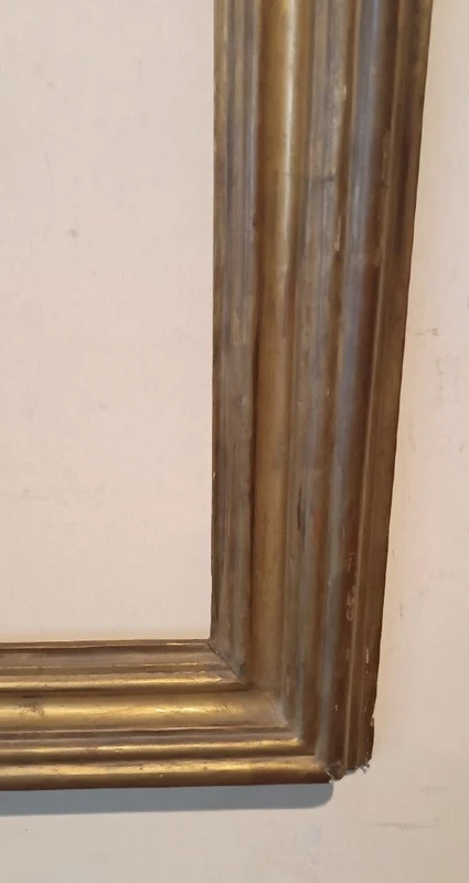 Ancien cadre en bois doré, début du XVIIIe siècle, Italie