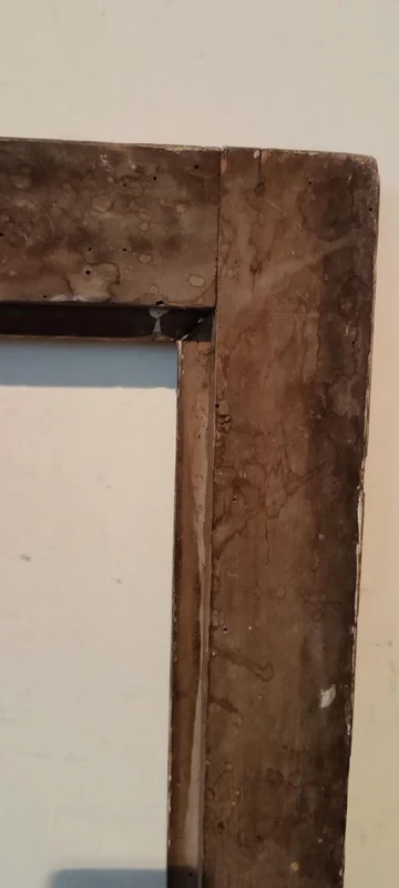 Ancien cadre en bois doré, début du XVIIIe siècle, Italie