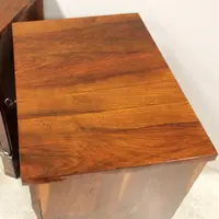 Antique pair of Empire-style walnut chest-of-drawers, 19th century