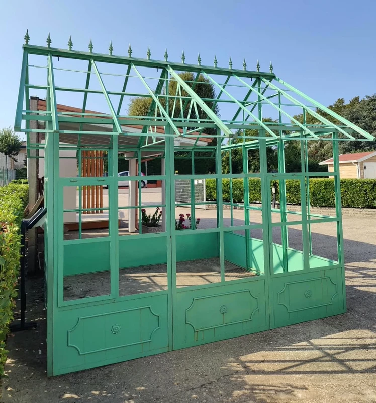 Wrought-Iron Greenhouse with Lemon Grove – Tuscany, 20th century