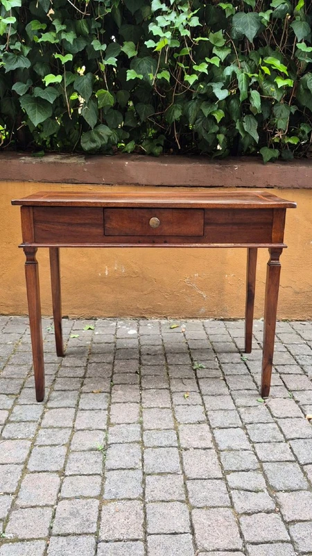 Antique Modena-style Louis XVI writing desk with inlaid trim