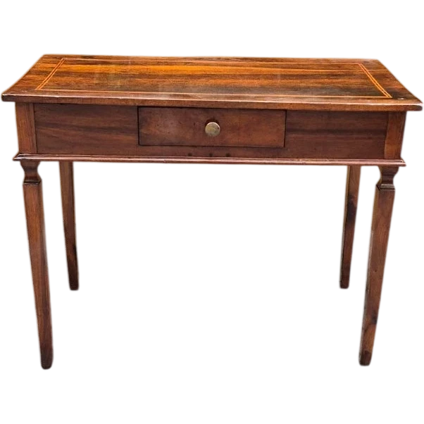 Antique Modena-style Louis XVI writing desk with inlaid trim