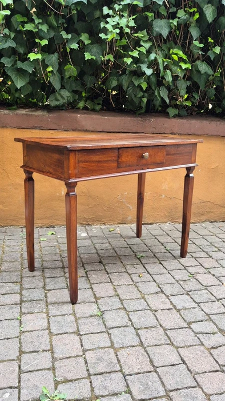 Antique Modena-style Louis XVI writing desk with inlaid trim