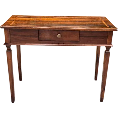 Antique Modena-style Louis XVI writing desk with inlaid trim