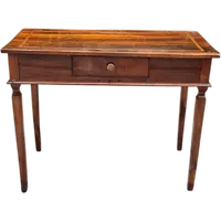 Antique Modena-style Louis XVI writing desk with inlaid trim