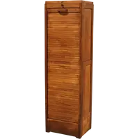 Antique oak filing cabinet with sliding doors