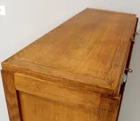 Antico classificatore serranda archivio schedario in rovere