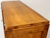 Antico classificatore serranda archivio schedario in rovere