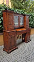 Credenza madia antica 2 corpi con piattaia dell'800 a ponte