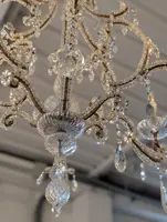 Lampadario a sei luci in cristallo – fine XIX secolo