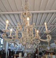 Lampadario a sei luci in cristallo – fine XIX secolo