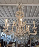 Lampadario a sei luci in cristallo – fine XIX secolo