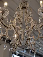 Lampadario a sei luci in cristallo – fine XIX secolo
