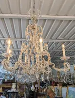Lampadario a sei luci in cristallo – fine XIX secolo