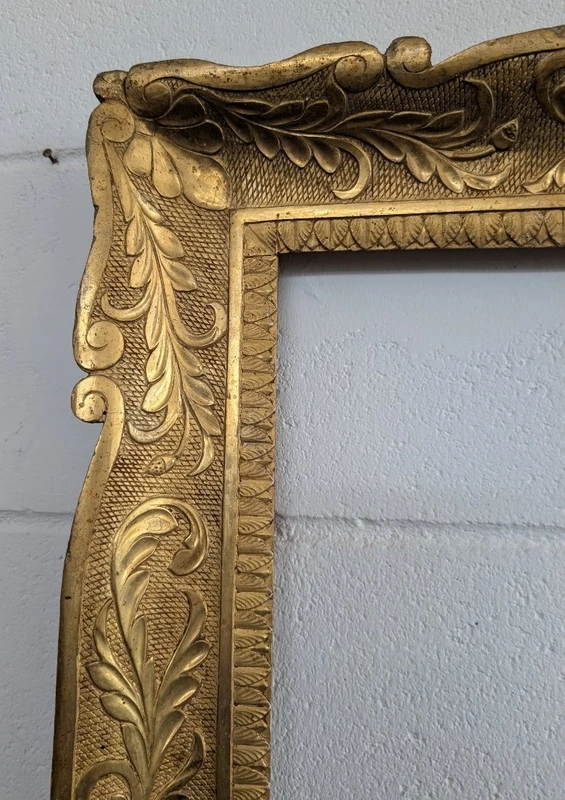 Cornice italiana in legno dorato – metà XIX secolo