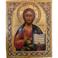 Russian icon of Christ Pantocrator – late 19th century