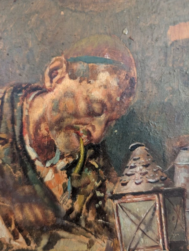 Tito Pellicciotti (1871–1950) – The Cobbler – Oil on panel