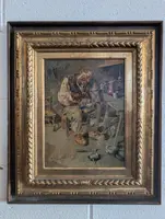 Tito Pellicciotti (1871–1950) – The Cobbler – Oil on panel