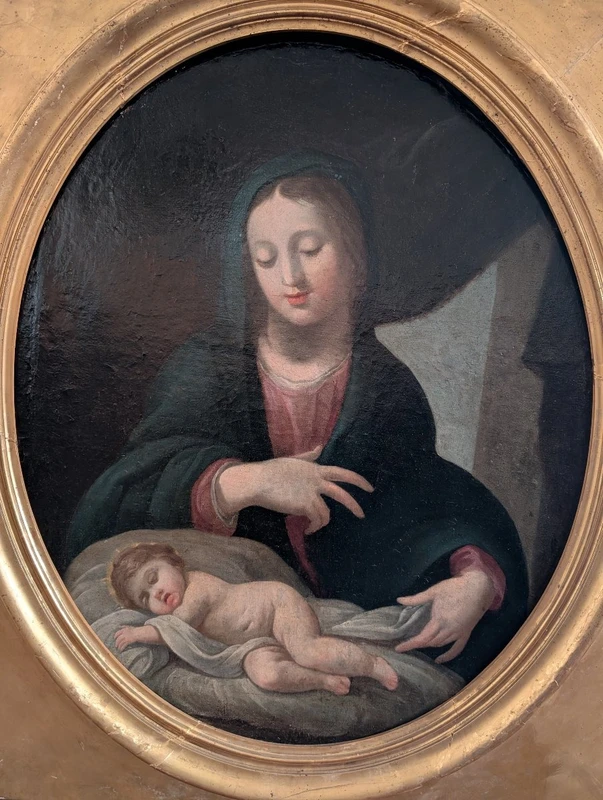 French School, early 19th century – Madonna and Child Asleep