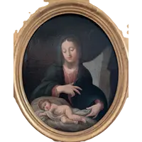 French School, early 19th century – Madonna and Child Asleep