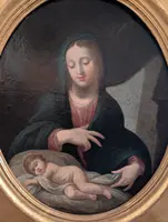 French School, early 19th century – Madonna and Child Asleep