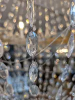 Lampadario Impero a sei luci con cristalli – Epoca Napoleone III