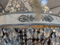 Lampadario Impero a sei luci con cristalli – Epoca Napoleone III