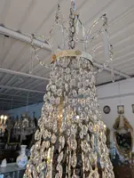 Lampadario Impero a sei luci con cristalli – Epoca Napoleone III