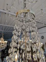Lampadario Impero a sei luci con cristalli – Epoca Napoleone III
