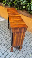 Narrow antique Empire-style sideboard in walnut