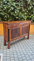 Narrow antique Empire-style sideboard in walnut