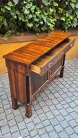 Narrow antique Empire-style sideboard in walnut