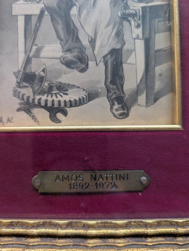Amos Nattini (1892–1985) – Pair of watercolors, allegories of culture and work