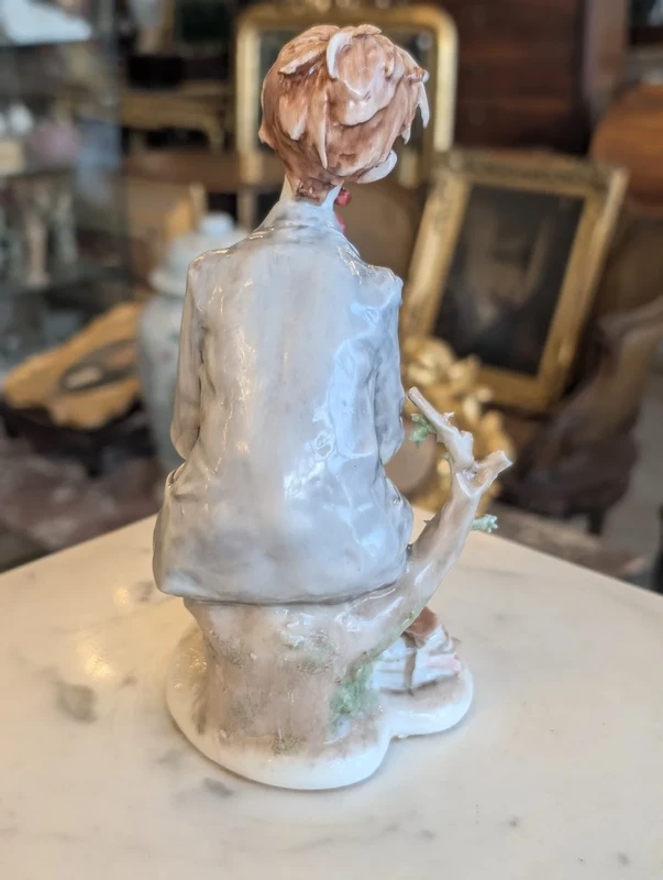 Giuseppe Cappè – Male Figure in Polychrome Ceramic