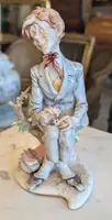 Giuseppe Cappè – Male Figure in Polychrome Ceramic
