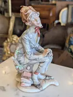 Giuseppe Cappè – Male Figure in Polychrome Ceramic