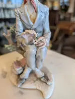 Giuseppe Cappè – Male Figure in Polychrome Ceramic